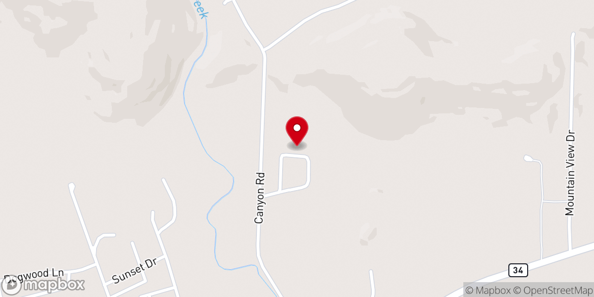 Map showing location of Victory Baptist Temple