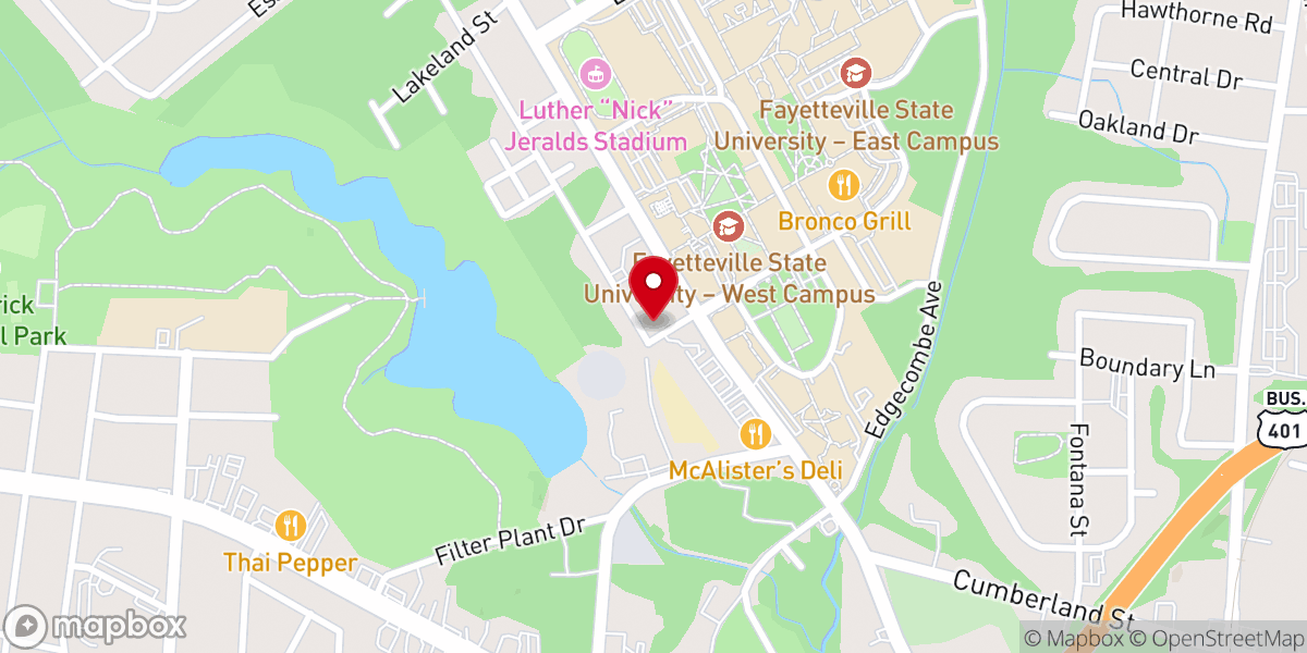 Map showing location of Elliott Chapel Church