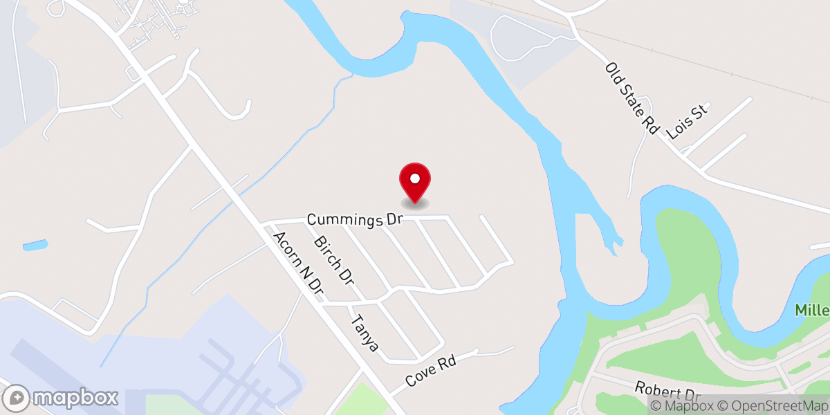 Map showing location of John and Carolyn Walsh Christian Foundation Inc