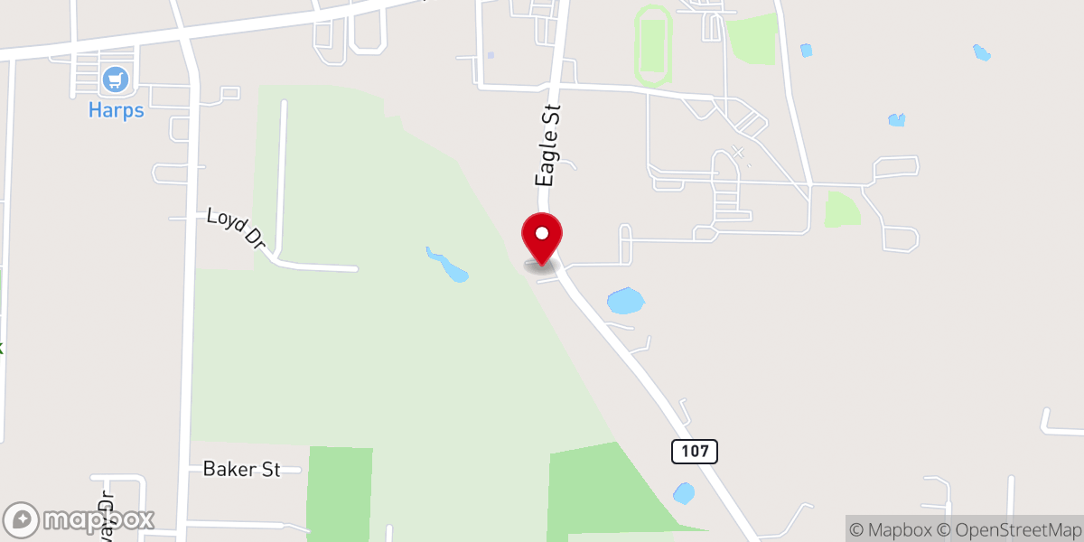 Map showing location of Landmark Missionary Baptist Church