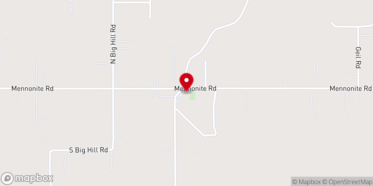 Map showing location of Gulf Haven Church