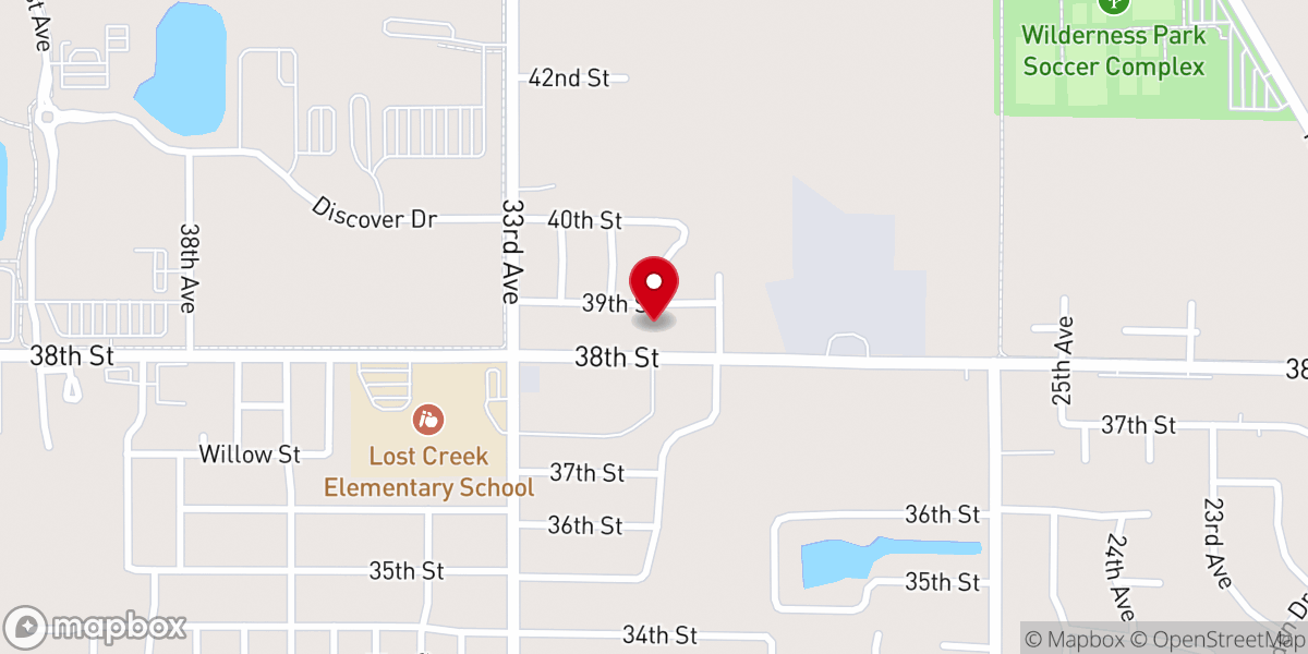 Map showing location of Columbus Seventh-Day Adventist Church
