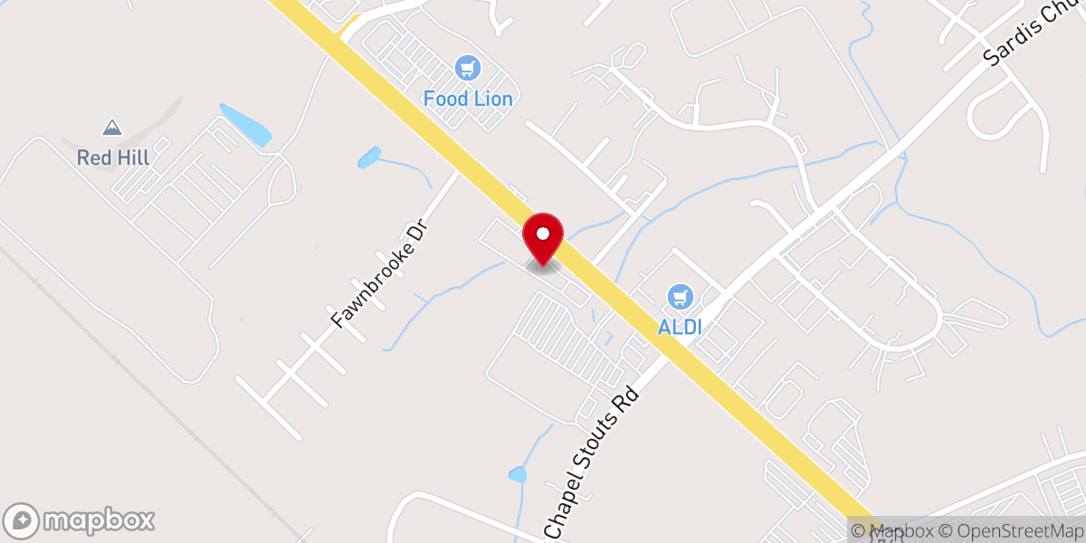 Map showing location of Covenant Community Church