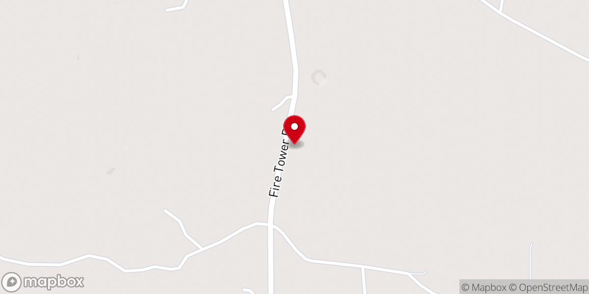 Map showing location of Union Springs Church