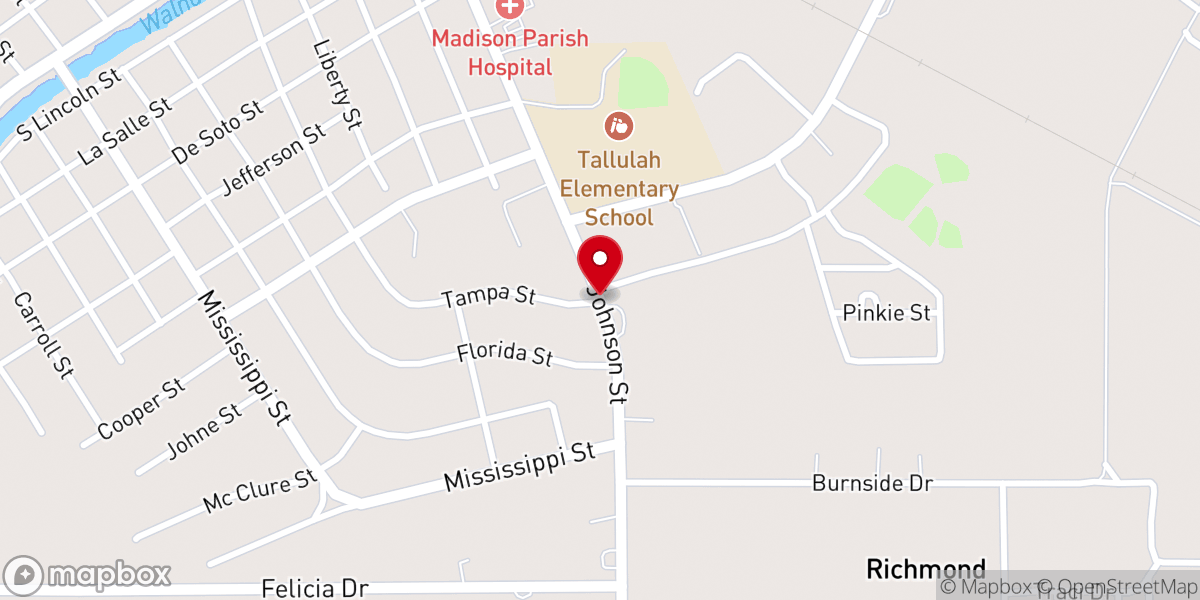 Map showing location of Pentecostals of Madison