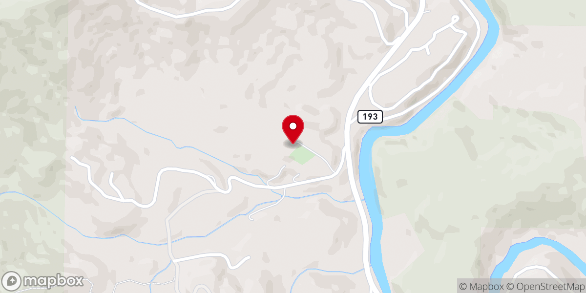 Map showing location of Stanley Church of Christ