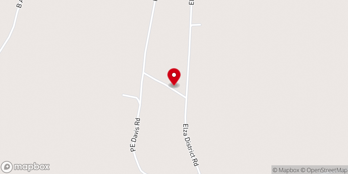 Map showing location of Ebenezer Church