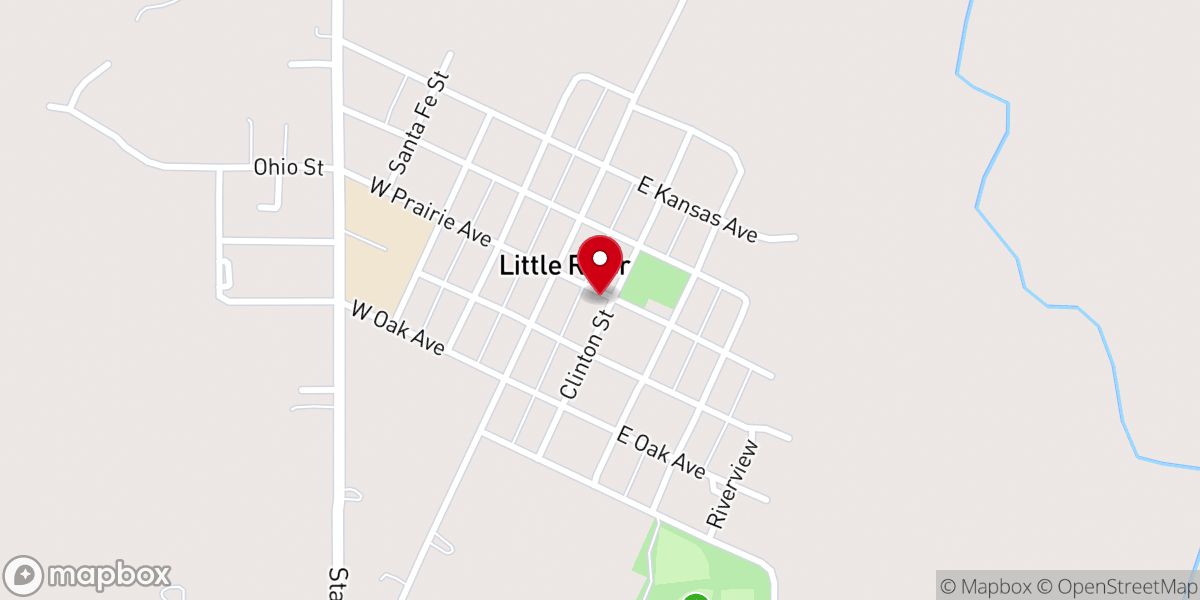 Map showing location of Congregational Church