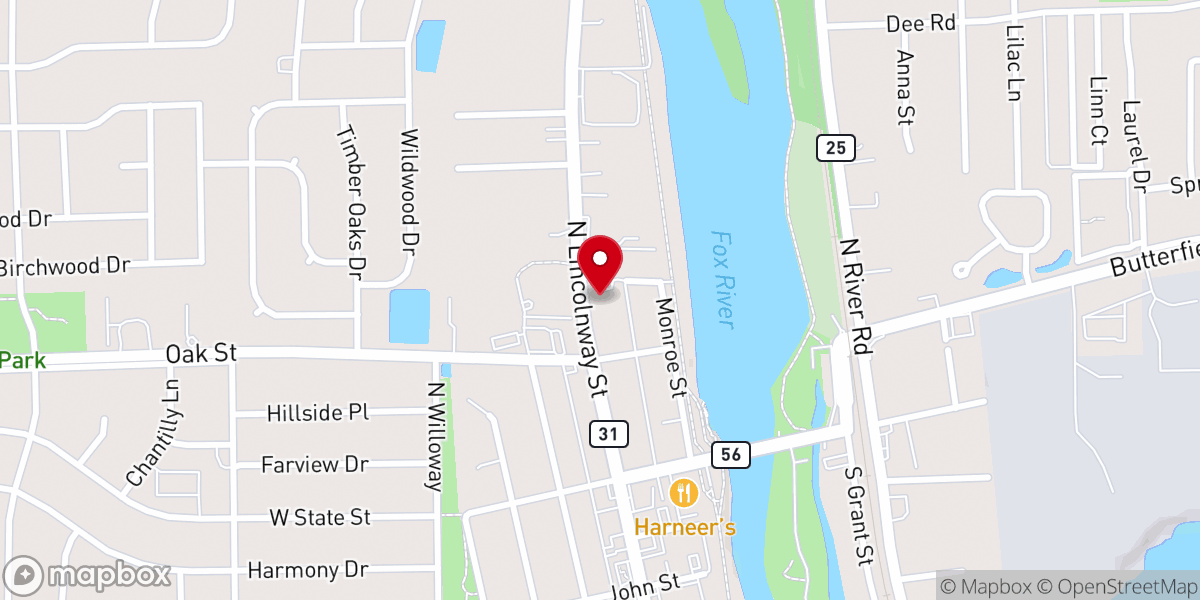 Map showing location of River Valley Community Church Inc
