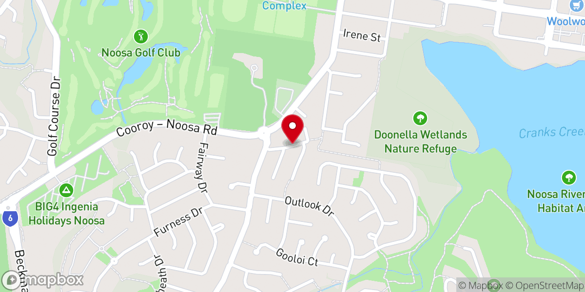 Map showing location of Anglican Church of Noosa