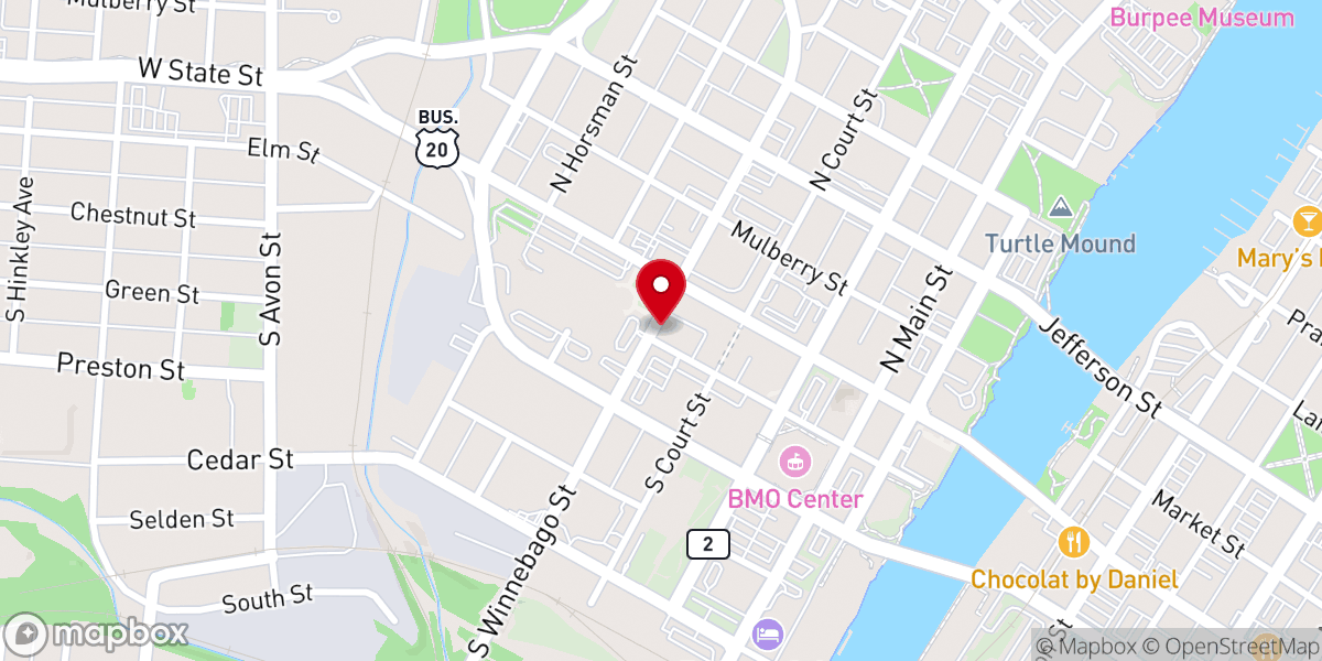 Map showing location of St. Mary Roman Catholic Oratory