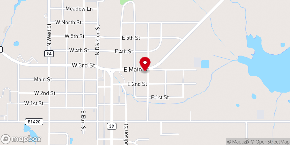 Map showing location of Cross Timbers Free Will Baptist Church