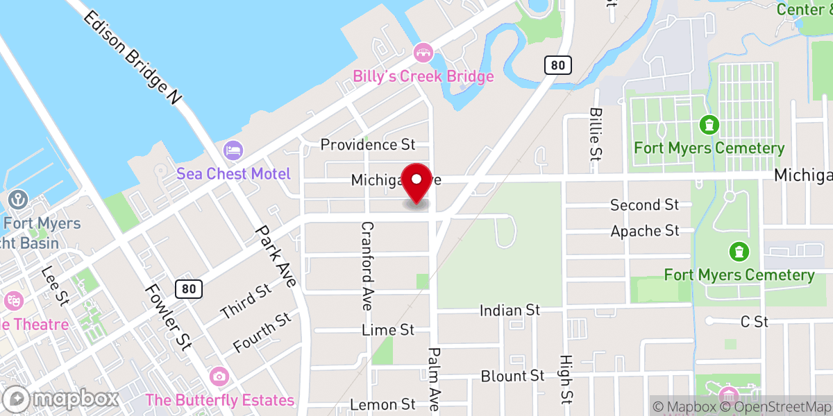 Map showing location of Peniel Seventh Day Adventist Evangelistic Church