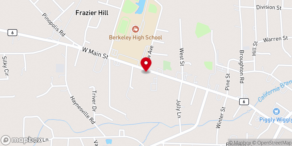 Map showing location of St. Michael Lutheran Church