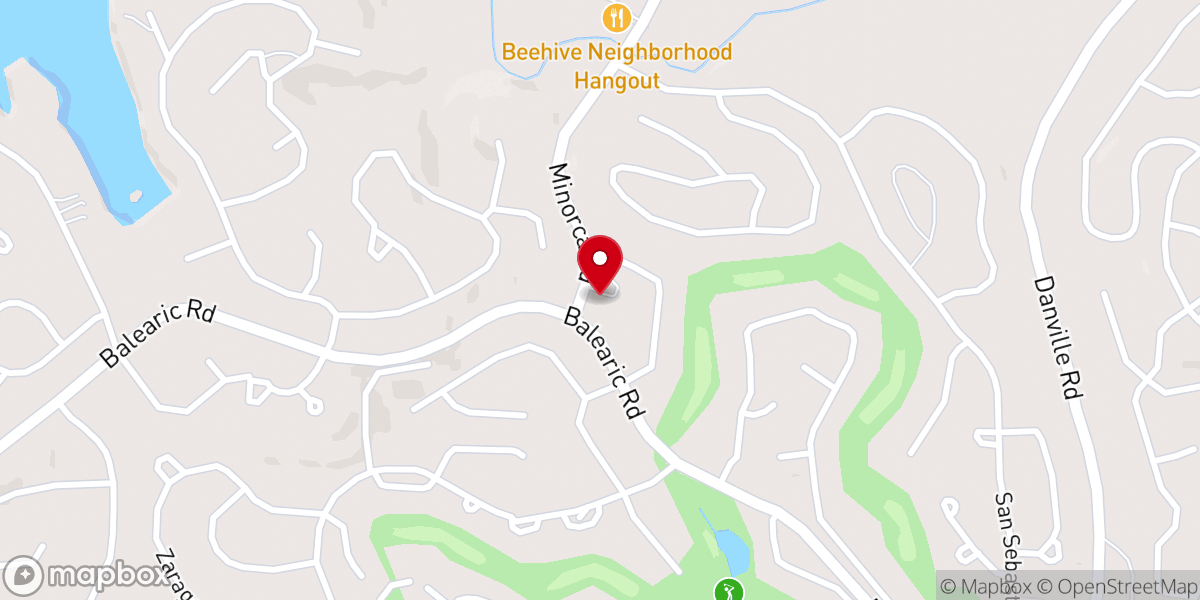Map showing location of Village Christian Church