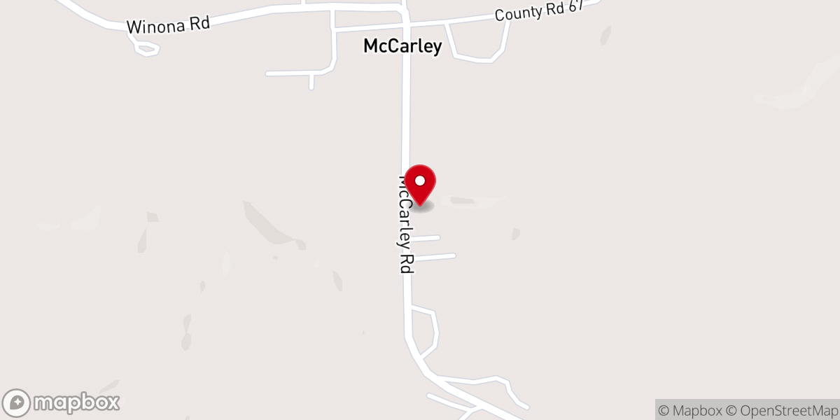 Map showing location of Zion Church