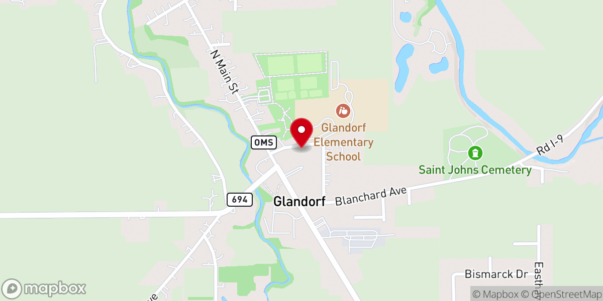 Map showing location of The Mustard Seed at St. John's