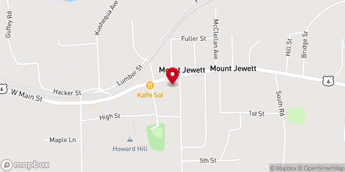 Map showing location of St Matthews Lutheran Church