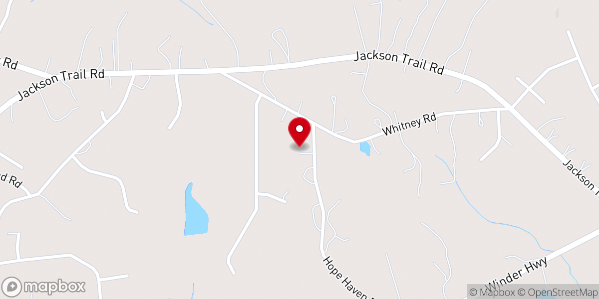 Map showing location of Hope Haven Mission
