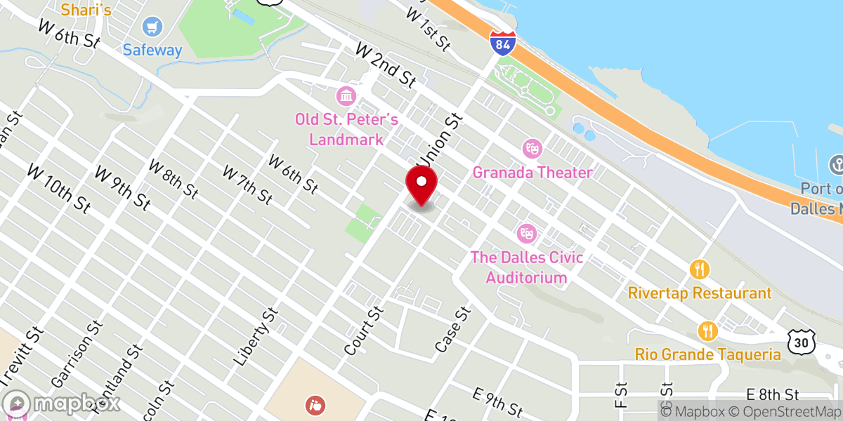 Map showing location of United Church of Christ
