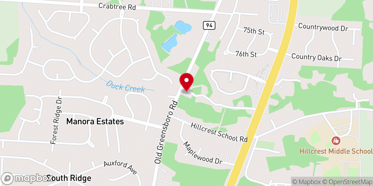 Map showing location of Saint Paul's Episcopal Church