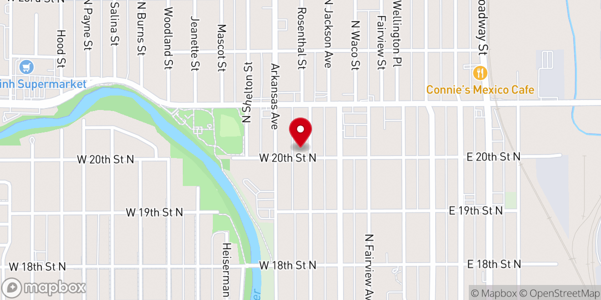 Map showing location of Bible Way Community of Faith