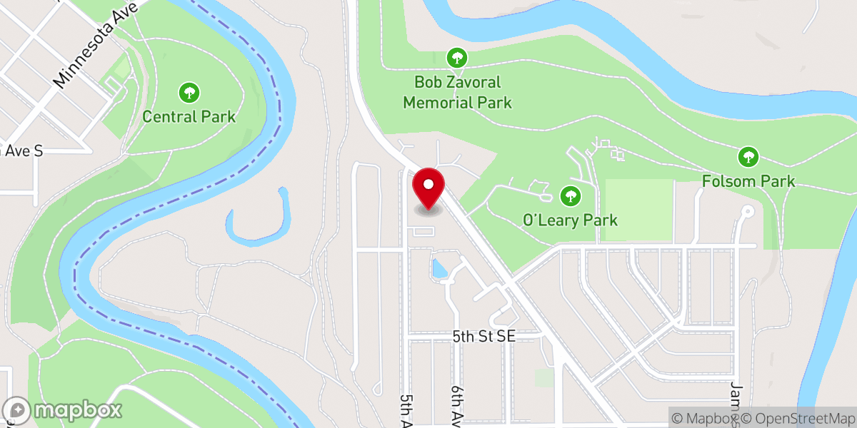 Map showing location of Great Grand Forks Unitarian Universalist Fellowship