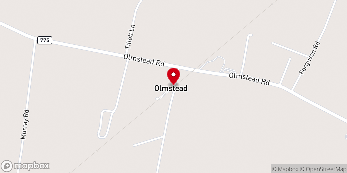 Map showing location of Bethany Church of Christ