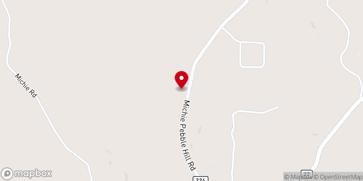 Map showing location of Trinity Baptist Church
