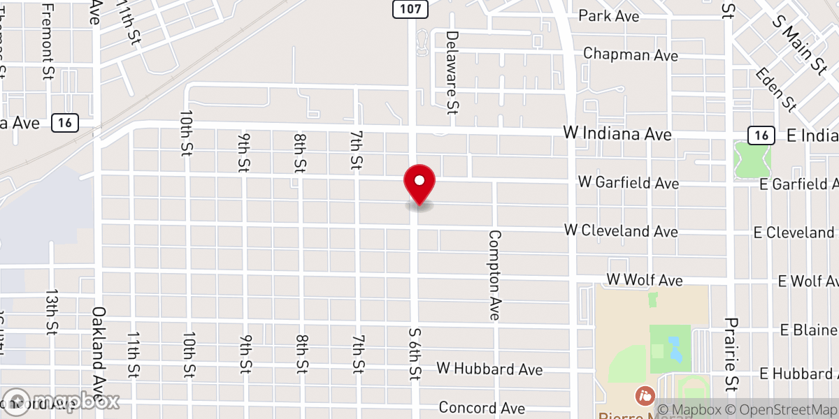 Map showing location of Fellowship of Hope Church