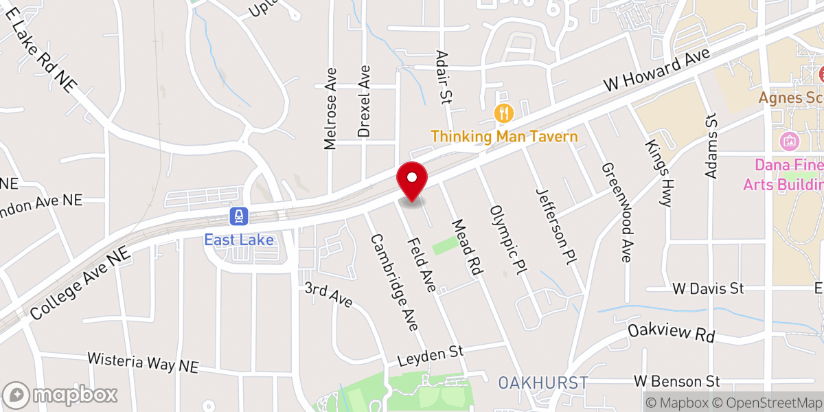 Map showing location of Thankful Missionary Baptist Church