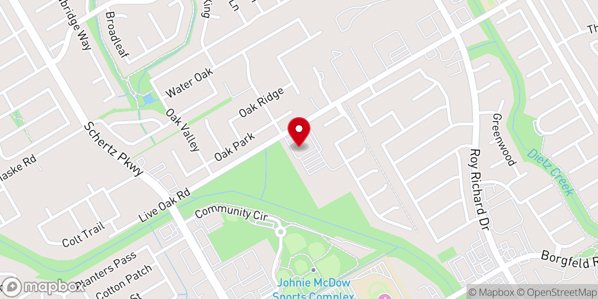 Map showing location of Resurrection Baptist Church