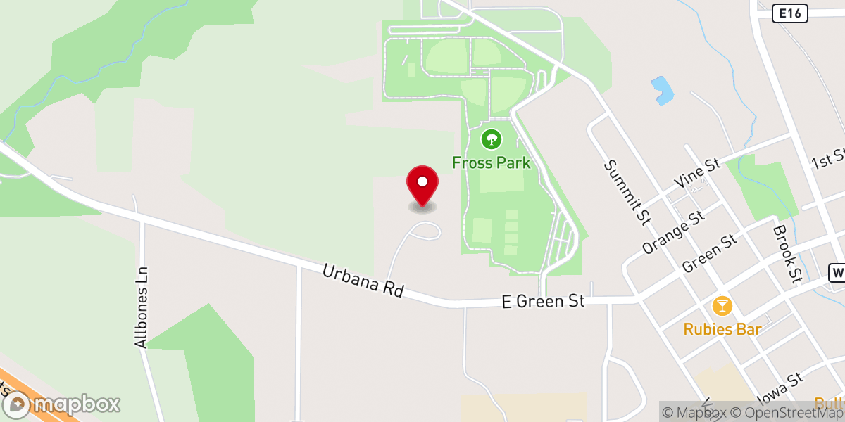 Map showing location of Center Point United Methodist Church