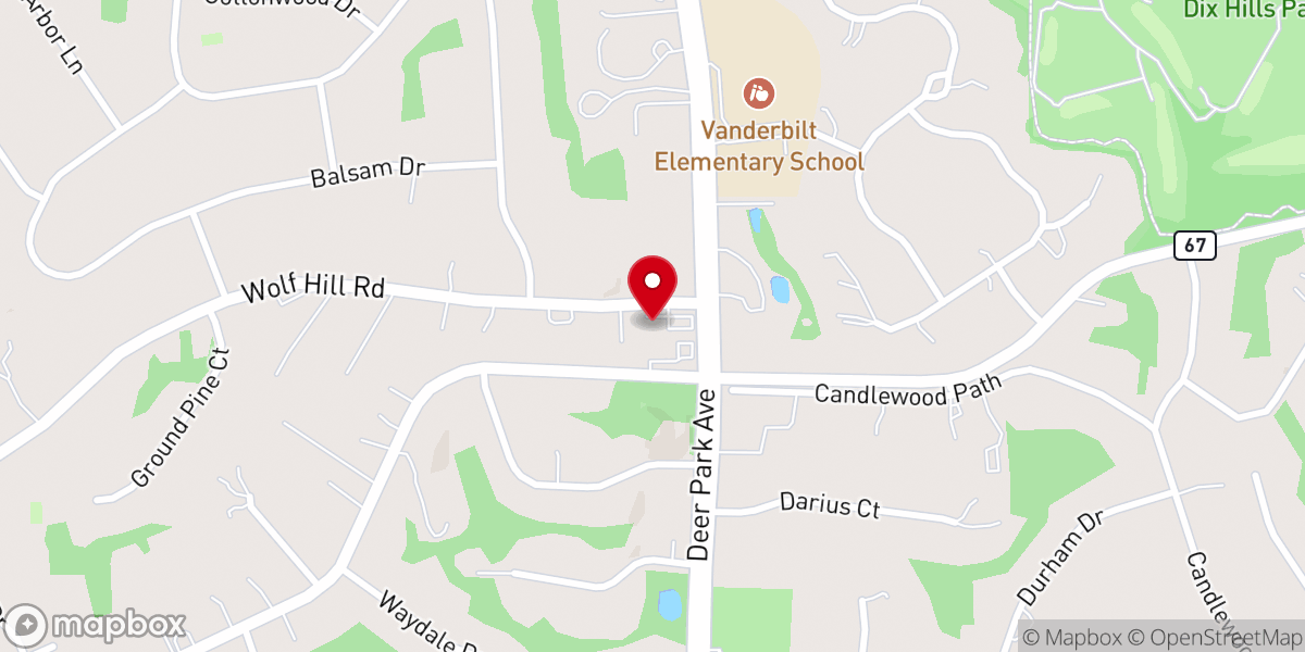 Map showing location of Long Island Alliance Church