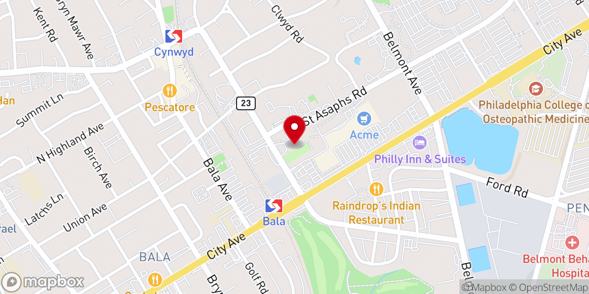 Map showing location of The Church of Saint Asaph