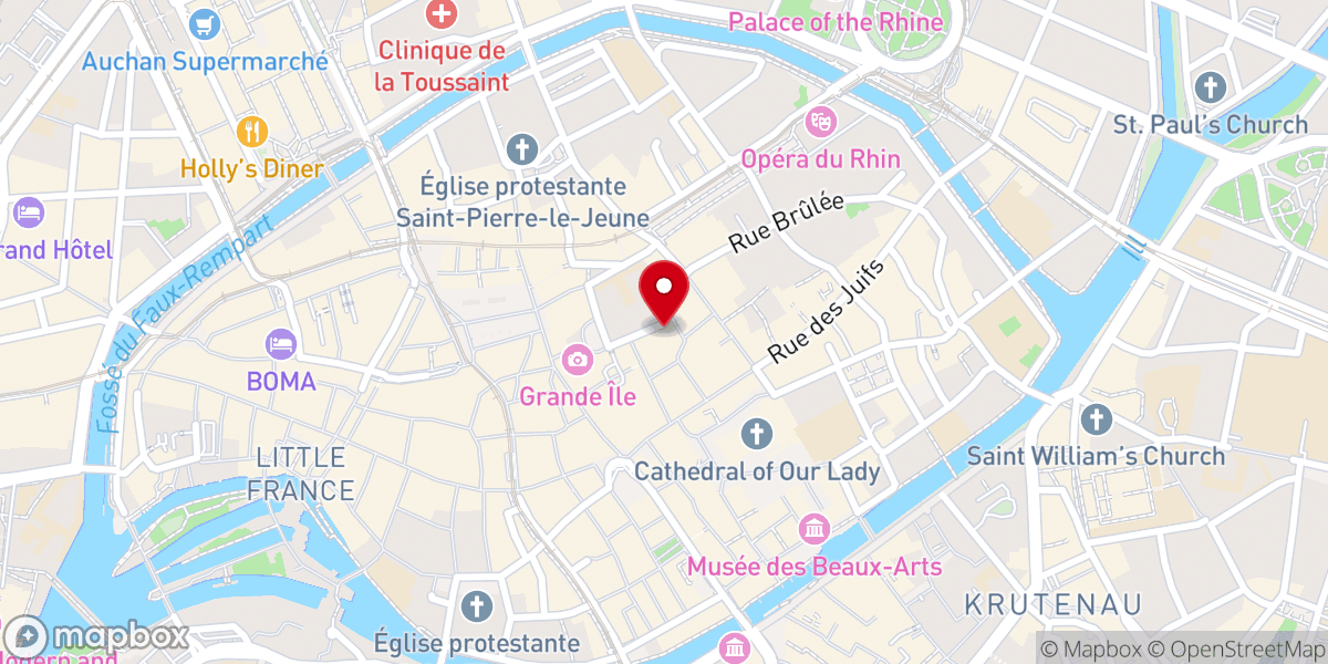 Map showing location of Presbytère du Temple Neuf - Maison François Haerter