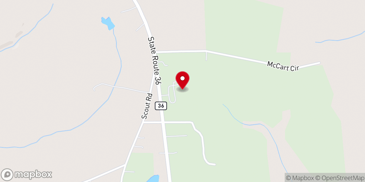 Map showing location of Stewart Community Church