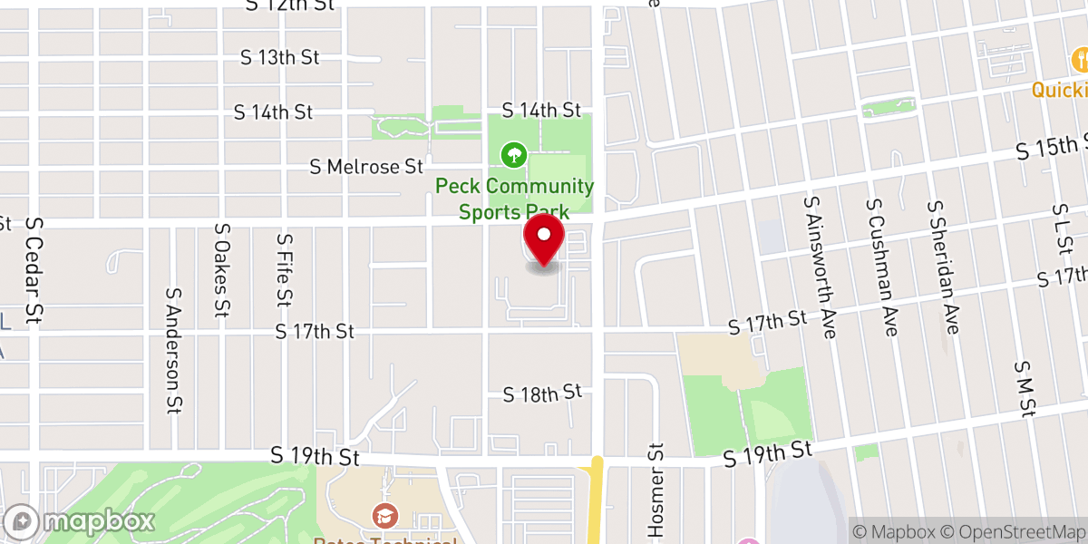 Map showing location of Slavic Christian Center