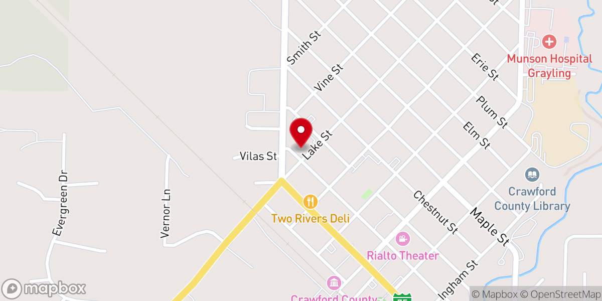 Map showing location of St Mary's Catholic Church