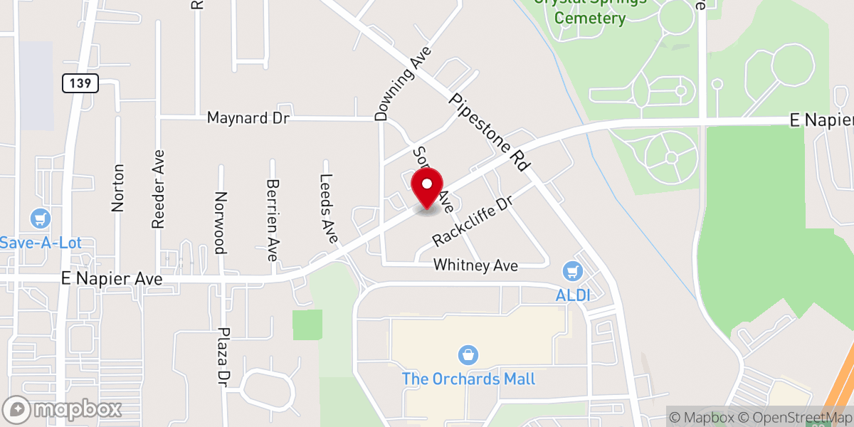 Map showing location of The Zion Center