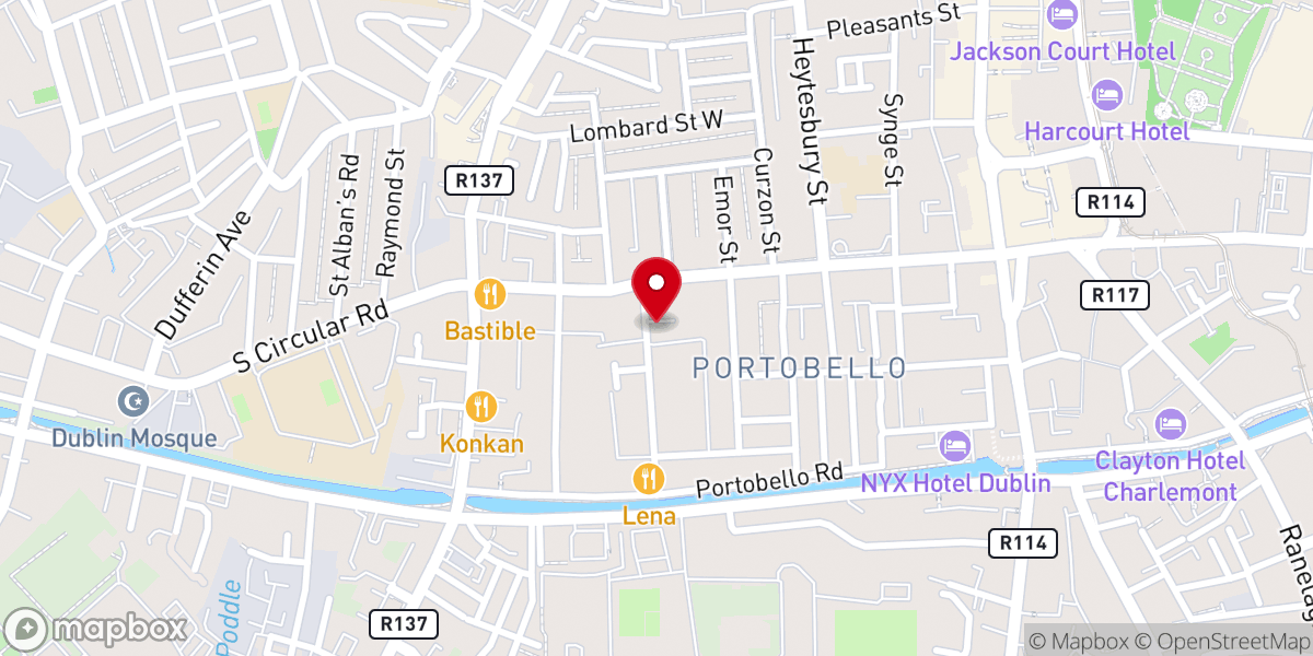 Map showing location of St Kevin's Community Centre