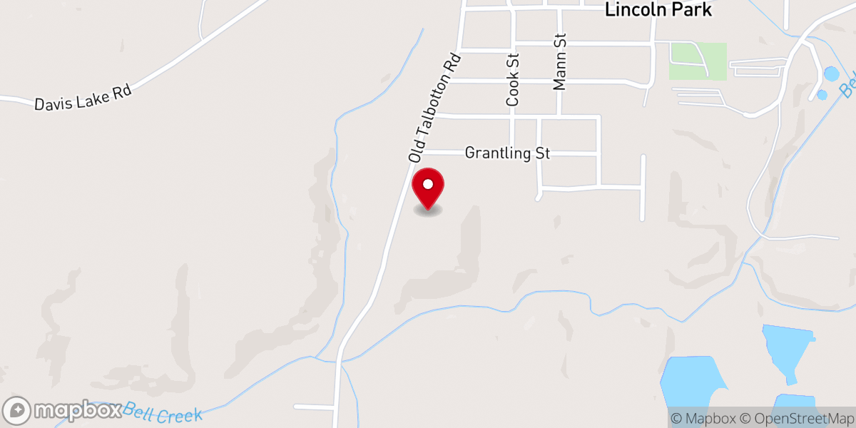 Map showing location of True Church of God & Christ