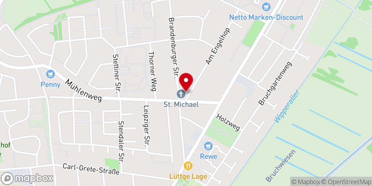 Map showing location of Kath Pfarrgemeinde St. Michael