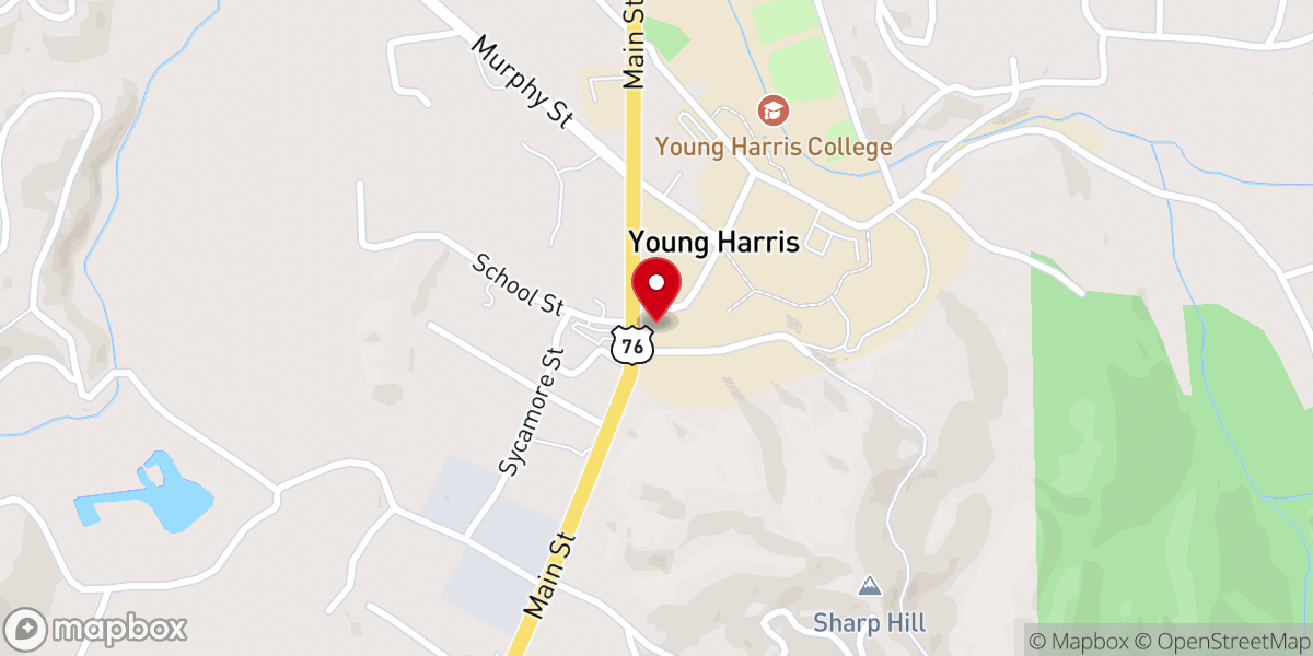 Map showing location of Sharp Memorial United Methodist