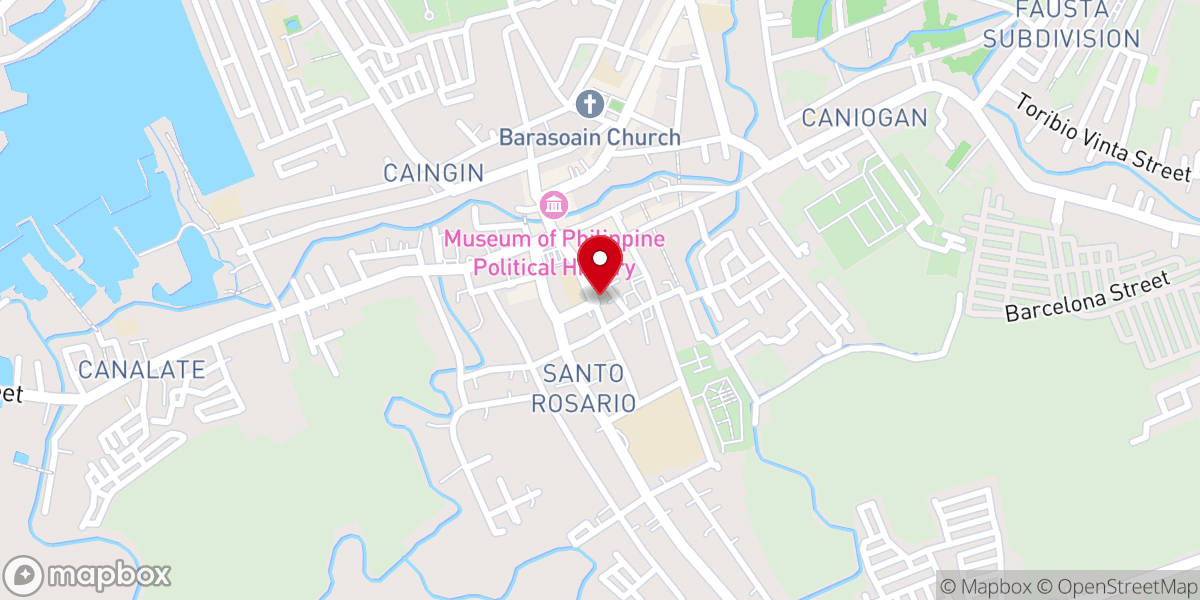 Map showing location of Christ's Church Malolos