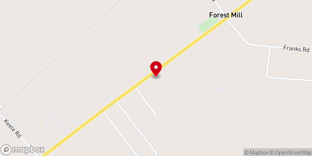 Map showing location of Forest Mill Church of Christ