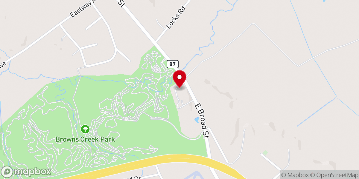 Map showing location of Restoration Church of God in Christ