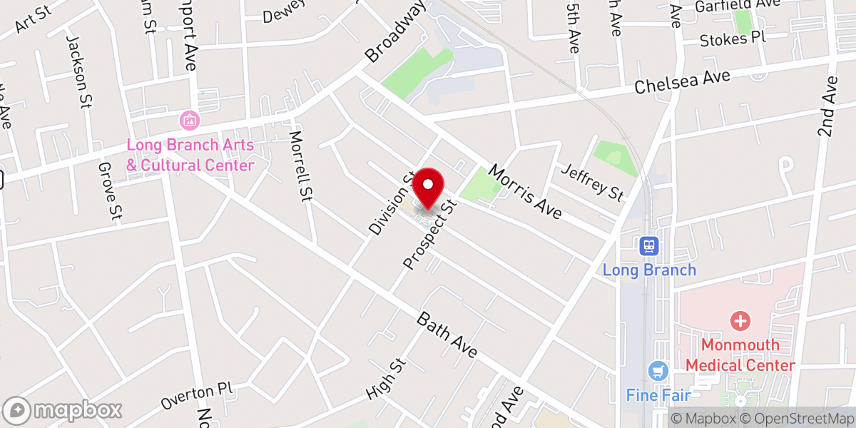 Map showing location of Christ The King Holy Trinity Church