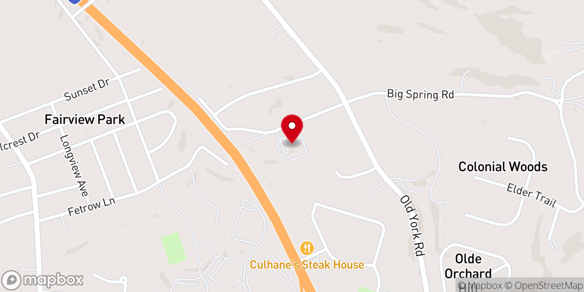 Map showing location of New Life Church