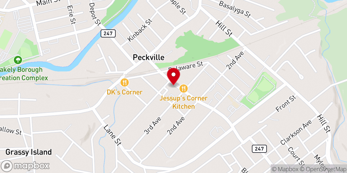 Map showing location of St. George's